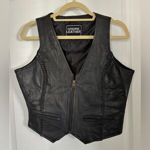 Leather Vest.